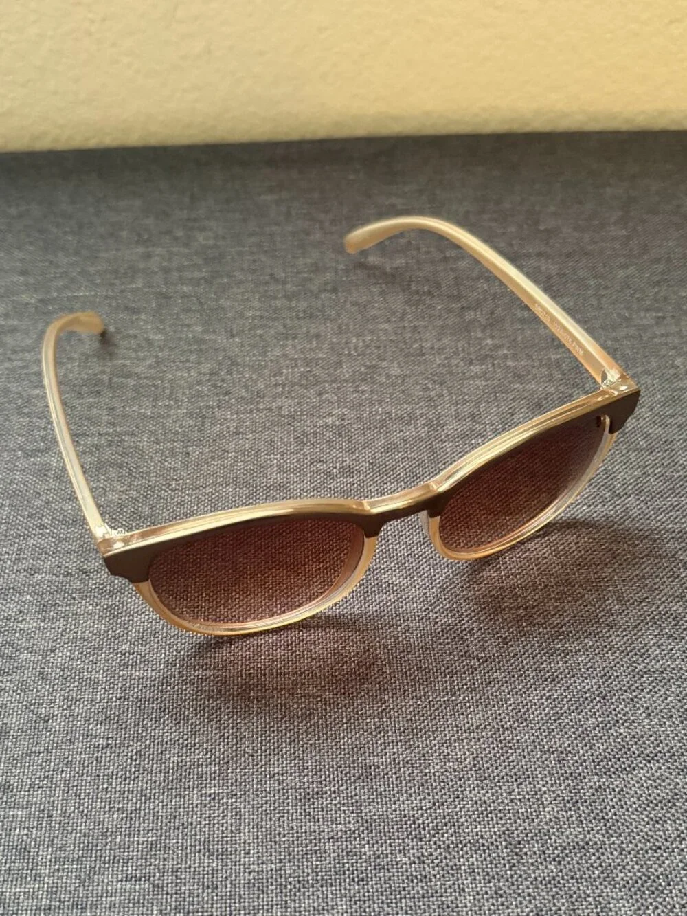 Champagne Round Sunglasses (with Free Case!)